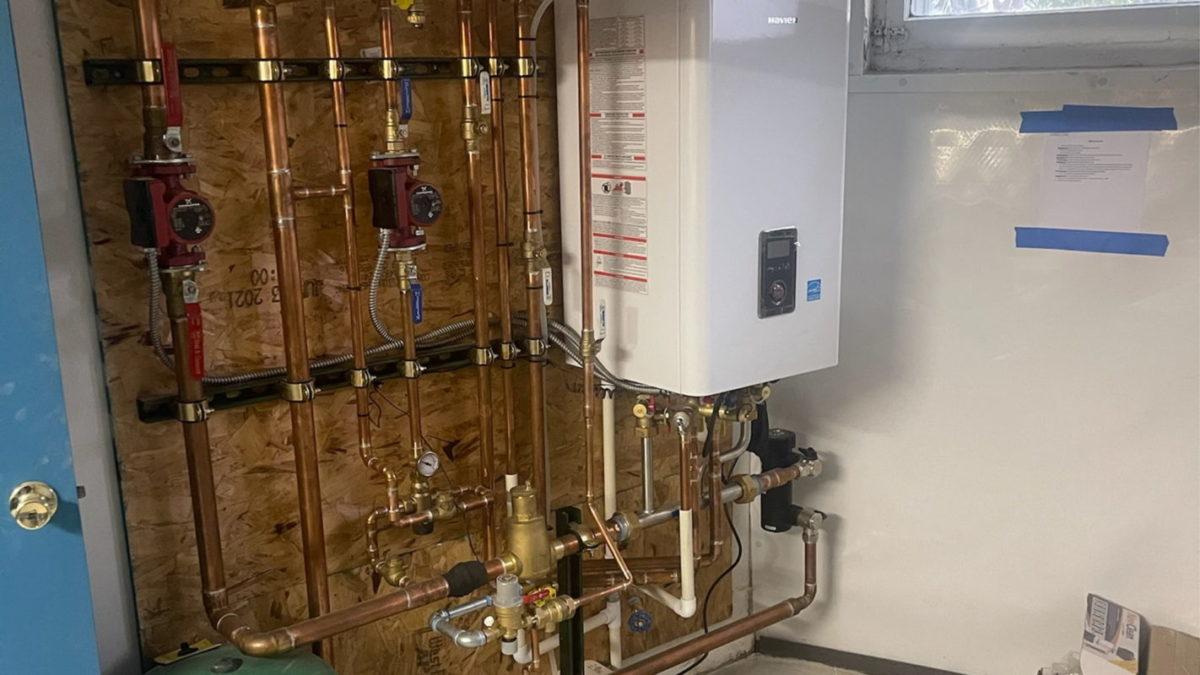Tankless Combi Boiler + DHW Installation
